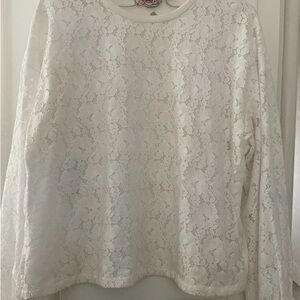 Kate Spade stunning white, sweatshirt, pristine condition